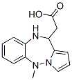 5-methyl-10,11-dihydro-5H-pyrrolo(1,2-b)(1,2,5)benzotriazepine-11-acetic acid CAS#: 131967-20-9