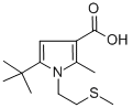 5-(tert-butyl)-2-methyl-1-[2-(methylthio)ethyl]-1H-pyrrole-3-carboxylic acid CAS#: 306936-21-0