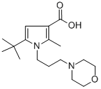 5-(tert-butyl)-2-methyl-1-(3-morpholinopropyl)-1H-pyrrole-3-carboxylic acid CAS#: 306936-17-4