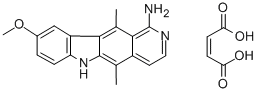 5,11-Dimethyl-9-methoxy-6H-pyrido(4,3-b)carbazol-1-amine maleate CAS#: 115464-61-4