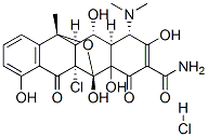 5,11-Epoxynaphthacene-3-carboxamide, 5a-chloro-1-(dimethylamino)-1,4,4a,5,5a,6,11,11a,12,12a-decahydro-2,4a,5,7,12-pentahydroxy-11-methyl-4,6-dioxo-, monohydrochloride, [1S-(1alpha,4alpha,5beta,5aalpha,11beta,11aalpha,12alpha,12aalpha)]- CAS#: 38200-11-2