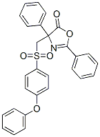 5(4H)-Oxazolone,  4-[[(4-phenoxyphenyl)sulfonyl]methyl]-2,4-diphenyl- CAS#: 397330-31-3