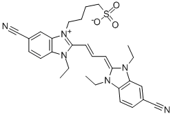 5,5'-DICYANO-3-(4-SULFOBUTYL)-1,1',3'-TRIETHYLIMIDACARBOCYANINE BETAINE CAS#: 32634-36-9