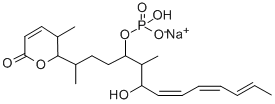 5,5-DIHYDRO-5-METHYL-6-(1,5-DIMETHYL-6-HYDROXY-4-(PHOSPHORYLOXY)TRIDECA-7,9,11-TRIENYL)-2H-PYRAN-2-ONE (SODIUM SALT) CAS#: 156856-30-3