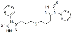 5,5'(thiodipropane-3,1-diyl)bis[2,4-dihydro-4-phenyl-3H-1,2,4-triazole-3-thione] CAS#: 30843-83-5