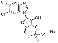 5,6-DICHLORO-1-BETA-D-RIBOFURANOSYLBENZIMIDAZOLE-3',5'-CYCLIC MONOPHOSPHOROTHIOATE, RP-ISOMER SODIUM SALT CAS#: 120912-55-2