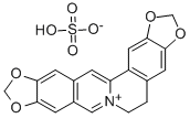 5,6-Dihydrobis[1,3]benzodioxolo[5,6-a:5',6'-g]quinolizinium sulfate (1:1) CAS#: 30462-71-6