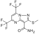 5,7-BIS(TRIFLUOROMETHYL)-2-(METHYLTHIO)PYRAZOLO-[1,5-A]PYRIMIDINE-3-CARBOXAMIDE CAS#: 175203-36-8