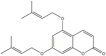 5,7-Bis[(3-methyl-2-butenyl)oxy]-2H-1-benzopyran-2-one CAS#: 35590-38-6