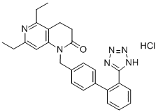 5,7-DIETHYL-3,4-DIHYDRO-1-[[2'-(1H-TETRAZOL-5-YL)[1,1'-BIPHENYL]-4-YL]METHYL]-1,6-NAPHTHYRIDIN-2(1H)-ONE HYDROCHLORIDE CAS#: 146709-78-6