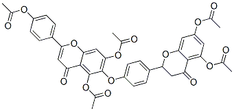 5,7-Diacetoxy-2-[4-[[5,7-diacetoxy-2-(4-acetoxyphenyl)-4-oxo-4H-1-benzopyran-6-yl]oxy]phenyl]-2,3-dihydro-4H-1-benzopyran-4-one CAS#: 34293-16-8
