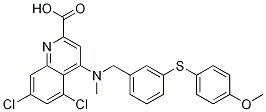 5,7-dichloro-4-((3-(4-Methoxyphenylthio)benzyl)(Methyl)aMino)quinoline-2-carboxylic acid CAS#: 380638-70-0