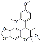 5H-1,3-Dioxolo(4,5-g)(1)benzopyran, 8-(2,4-dimethoxyphenyl)-7,8-dihydr o-6-methoxy-6,7-dimethyl- CAS#: 116385-33-2