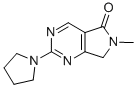 5H-Pyrrolo(3,4-d)pyrimidin-5-one, 6,7-dihydro-6-methyl-2-(1-pyrrolidin yl)- CAS#: 122113-51-3