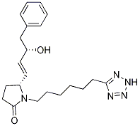 (5R)-5-[(3S)-3-Hydroxy-4-phenyl-1-buten-1-yl]-1-[6-(2H-tetrazol-5-yl)hexyl]-2-pyrrolidinone CAS#: 346673-06-1