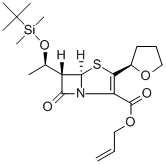 (5R,6S)-6-[(1R)-1-[[(1,1-Dimethylethyl)dimethylsilyl]oxy]ethyl]-7-oxo-3-[(2R)-tetrahydro-2-furanyl]-4-thia-1-azabicyclo[3.2.0]hept-2-ene-2-carboxylic acid 2-propenyl ester CAS#: 120705-67-1