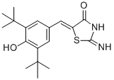 (5Z)-2-Amino-5-[(4-hydroxy-3,5-ditert-butyl-phenyl)methylidene]-1,3-thiazol-4-one CAS#: 139226-28-1