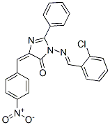 (5Z)-3-[(2-chlorophenyl)methylideneamino]-5-[(4-nitrophenyl)methyliden e]-2-phenyl-imidazol-4-one CAS#: 126293-47-8