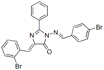 (5Z)-5-[(2-bromophenyl)methylidene]-3-[(4-bromophenyl)methylideneamino ]-2-phenyl-imidazol-4-one CAS#: 126293-44-5