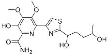 6-[2-(1,4-Dihydroxypentyl)-4-thiazolyl]-3-hydroxy-4,5-dimethoxy-2-pyridinecarboxamide CAS#: 122535-48-2