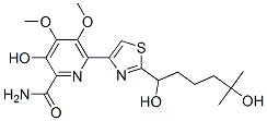 (-)-6-[2-(1,5-Dihydroxy-5-methylhexyl)-4-thiazolyl]-3-hydroxy-4,5-dimethoxy-2-pyridinecarboxamide CAS#: 122535-50-6
