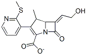 6-(2'-hydroxyethylidene)-4-methyl-3-(2-(methylthio)pyridinyl)-7-oxo-1-azabicyclo(3.2.0)hept-2-ene-2-carboxylate CAS#: 140631-65-8