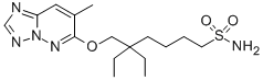 6-(2,2-Diethyl-6-sulfamoyl-1-hexyloxy)-7-methyl(1,2,4)triazolo(1,5-b)p yridazine CAS#: 152537-63-8