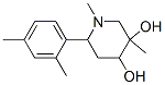 6-(2,4-dimethylphenyl)-1,3-dimethyl-piperidine-3,4-diol CAS#: 128887-74-1