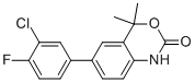 6-(3-CHLORO-4-FLUOROPHENYL)-4,4-DIMETHYL-1H-BENZO[D][1,3]OXAZIN-2(4H)-ONE CAS#: 304854-45-3