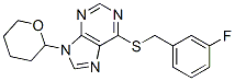 6-[(3-fluorophenyl)methylsulfanyl]-9-(oxan-2-yl)purine CAS#: 3918-07-8