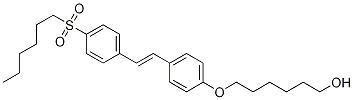 6-[4-[2-[4-(Hexylsulfonyl)phenyl]ethenyl]phenoxy]-1-hexanol CAS#: 133261-44-6