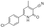 6-(4-CHLOROPHENYL)-1,2-DIHYDRO-4-METHYL-2-OXOPYRIDINE-3-CARBONITRILE CAS#: 134600-02-5