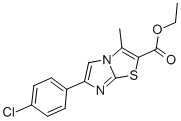 6-(4-CHLOROPHENYL)-3-METHYLIMIDAZO[2,1-B]THIAZOLE-2-CARBOXYLIC ACID ETHYL ESTER CAS#: 380195-03-9