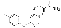 ((6-(4-Chlorophenoxy)-4-pyrimidinyl)thio)acetic acid hydrazide CAS#: 137927-75-4