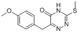 6-(4-METHOXYBENZYL)-3-(METHYLTHIO)-1,2,4-TRIAZIN-5(4H)-ONE CAS#: 118740-03-7