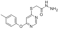 ((6-(4-Methylphenoxy)-4-pyrimidinyl)thio)acetic acid hydrazide CAS#: 137927-72-1