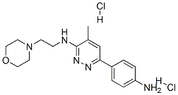 6-(4-aminophenyl)-4-methyl-N-(2-morpholin-4-ylethyl)pyridazin-3-amine dihydrochloride CAS#: 118269-96-8