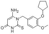 6-AMINO-1-[3-(CYCLOPENTYLOXY)-4-METHOXYBENZYL]-2-THIOXO-2,3-DIHYDROPYRIMIDIN-4(1H)-ONE CAS#: 162279-51-8