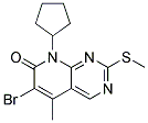 6-BROMO-8-CYCLOPENTYL-5-METHYL-2-METHYLSULFANYL-8H-PYRIDO[2,3-D]PYRIMIDIN-7-ONE CAS#: 362656-25-5