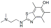 6-Benzothiazolol,  2-[[2-(dimethylamino)ethyl]amino]-4,5,7-trimethyl- CAS#: 120199-37-3