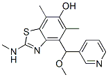 6-Benzothiazolol, 4-(methoxy-3-pyridinylmethyl)-5,7-dimethyl-2-(methylamino)- CAS#: 164721-61-3