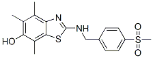 6-Benzothiazolol,  4,5,7-trimethyl-2-[[[4-(methylsulfonyl)phenyl]methyl]amino]- CAS#: 120164-45-6