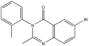 6-BroMo-2-Methyl-3-(o-tolyl)quinazolin-4(3H)-one CAS#: 4538-23-2