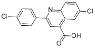 6-CHLORO-2-(4-CHLOROPHENYL)-4-QUINOLINE CARBOXYLIC ACID CAS#: 126088-20-8