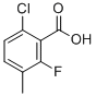 6-CHLORO-2-FLUORO-3-METHYLBENZOIC ACID CAS#: 32890-90-7