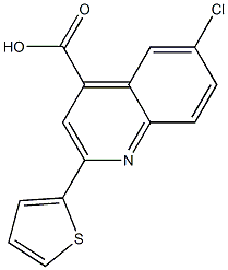 6-CHLORO-2-THIEN-2-YLQUINOLINE-4-CARBOXYLIC ACID CAS#: 33289-51-9