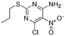 6-Chloro-5-nitro-2-propylsulfanyl-pyrimidin-4-ylamine CAS#: 339286-30-5
