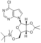 6-Chloro-7-deaza-9-(5'-O-tert-butyldimethylsilyl-2',3'-O-isopropylidene-b-D-ribofuranosyl)purine CAS#: 115479-39-5