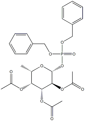 6-Deoxy-beta-L-galactopyranose 2,3,4-triacetate 1-[bis(phenylmethyl) phosphate] CAS#: 128473-05-2