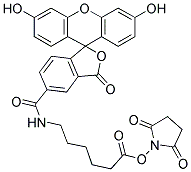 6-(FLUORESCEIN-5-CARBOXAMIDO)HEXANOIC ACID, SUCCINIMIDYL ESTER CAS#: 148356-00-7